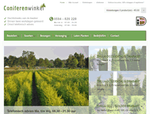 Tablet Screenshot of coniferenwinkel.nl